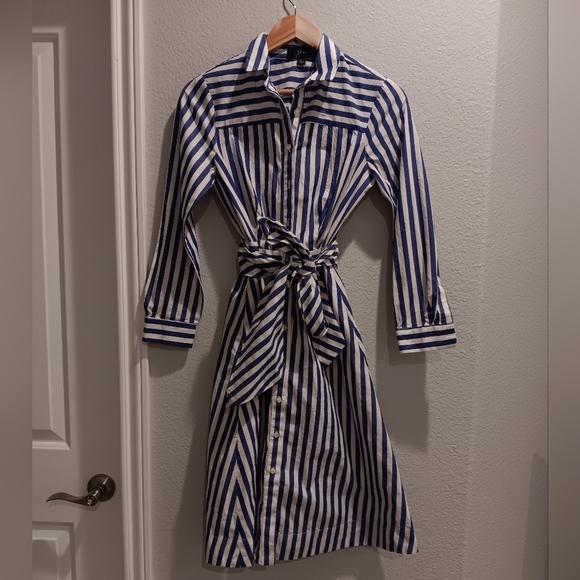 J.Crew Tie-waist Shirtdress in Stripe, 2 - Picture 4 of 9